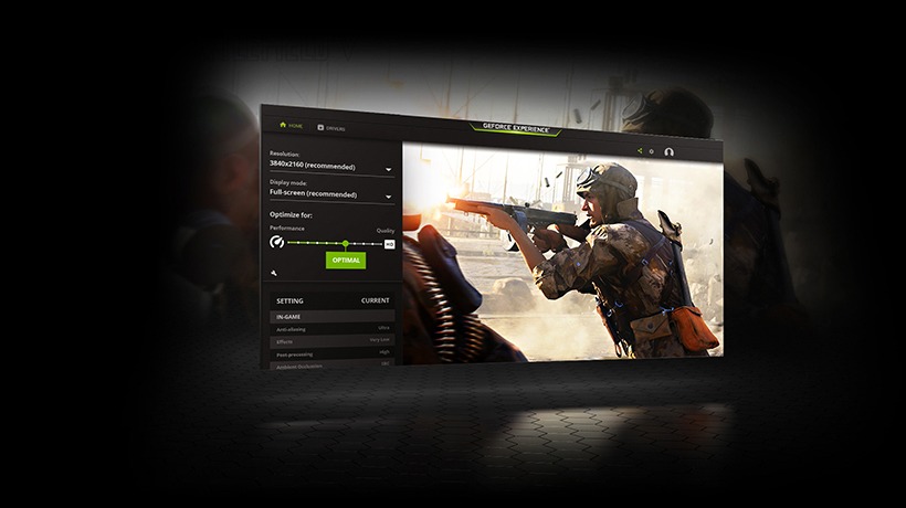 升级驱动与优化游戏设置 Nvidia Geforce Experience